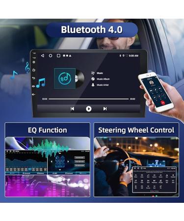 Radio Carplay for Toyota Camry 2015 2016 2017 Android Car Stereo 2G 32G Rimoody 10.1 Inch Touch Screen Car Radio with Android Auto GPS Navigation Bluetooth FM EQ WiFi Backup Camera - Buy Online on GoSupps.com