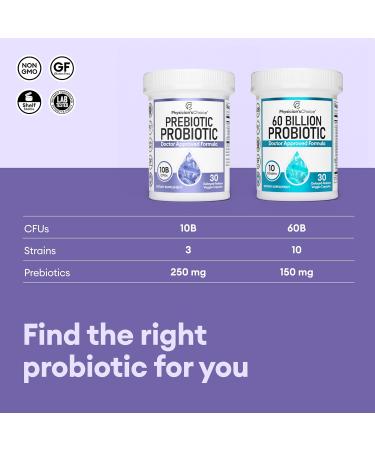 Physician's CHOICE PREBIOTIC PORBIOTIC for Women and Men - 30 CAPSULES - Buy Online on GoSupps.com