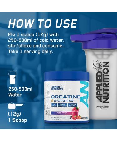 Applied Nutrition Creatine + Hydration Unflavoured - 330g - Buy Online on GoSupps.com