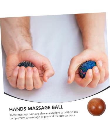Shop Sosoport 2-Piece Health Ball Set | Hand Massage Device & Deep Tissue Relief | Red Wooden Massage Balls for Muscle Stretching - Buy Online on GoSupps.com