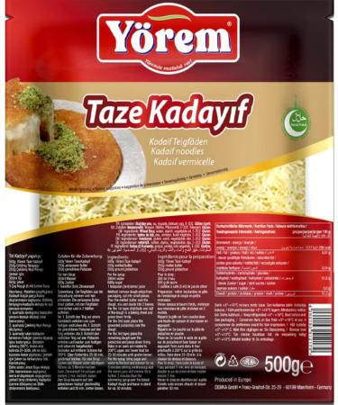Yorem Pastry Threads Fresh Kadayif Turkish style dessert 500 Gram x 5 ST CK - Buy Online on GoSupps.com
