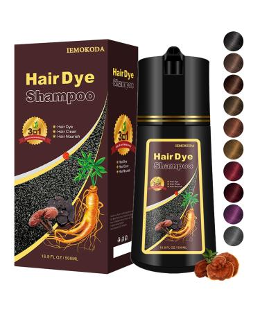Hair Dye Shampoo Hair Color Shampoo 16.9 Fl Oz Shampoo Hair Dye Hair Dye Shampoo 3 in 1 Shampoo Para Canas Professional & Safe Suitable Home and Salon Use (Purple)