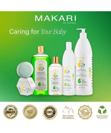 Makari Baby Soap 5.4oz - Moisturizing Daily Bar for Delicate Skin with Shea Butter - Gentle Children's Bath Soap with Nourishing Botanicals - Buy Online on GoSupps.com