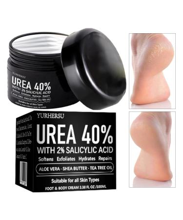 Odavom Cream for chapped feet 3.3 ounces urea acid foot cream 40% acid 2% body cream for dry skin anti-crack natural non-greasy exfoliating Odavom