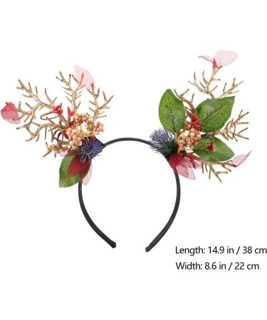 Uonlytech Antler Headband Christmas Hair Accessory Christmas Headband Hair Bands Xmas Party Headwear Christmas Reindeer Headband Xmas Party Headband Clothing Hairpin Fabric (polyester) - Buy Online on GoSupps.com