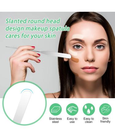 WXJ13 Makeup Spatula & Palette Set - 6 Pieces for Eye Shadow Nail Art & Foundation - Stainless Steel & Leather Covers - International Shipping Available - Buy Online on GoSupps.com