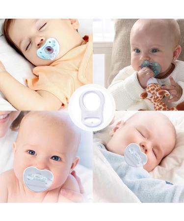 Xisaoi Silicone Ring for Pacifier Chain - 4 Transparent Silicone Button Rings & Baby Pacifier Strap - Ideal Pacifier Chain Adapter - Buy Online on GoSupps.com
