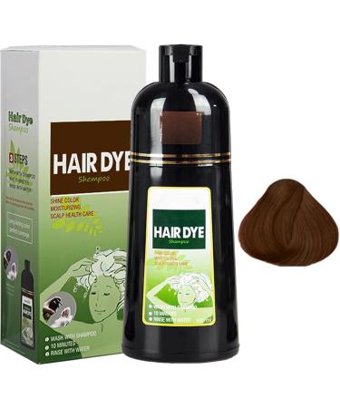 Hair color shampoo 500 ml instant shampoo for brown hair herbal shampoo gray hair shampoo for men and women brown shampoo - Buy Online on GoSupps.com