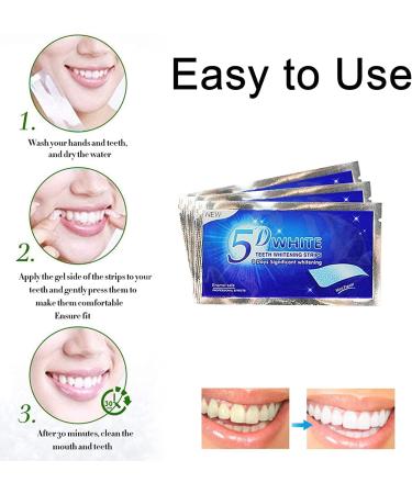 Lamkrtlp 28pcs Whitening Strips - Effective Teeth Whitening for Bright White Smile | Remove Yellow Smoke & Black Stains - Buy Online on GoSupps.com