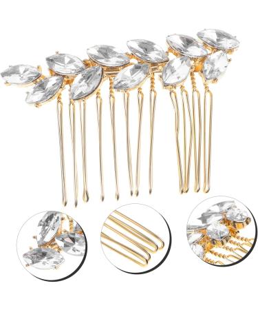 Beaupretty Fashionable Diamond Hair Accessories Hair Clip Hair Barrettes Hair Pin Bridal Headpiece Hair Accessories for Women Hair Side Comb Crystal Hair Comb Wedding Bride - Buy Online on GoSupps.com