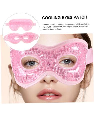 Hoement 2 Packs Eye Cold Spot Ice Eye Mask Cold Sleep Mask Ice Eye Patches Puffy Eyes Reduce Mask Reusable Eye Pads Ice Gel Eye Mask Hot Eye Masks Pink PVC - Buy Online on GoSupps.com