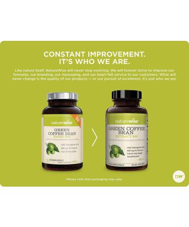 NatureWise Green Coffee Bean Extract 800 mg | 60 Vegetarian Capsules - Premium Weight Loss Support - Buy Online on GoSupps.com