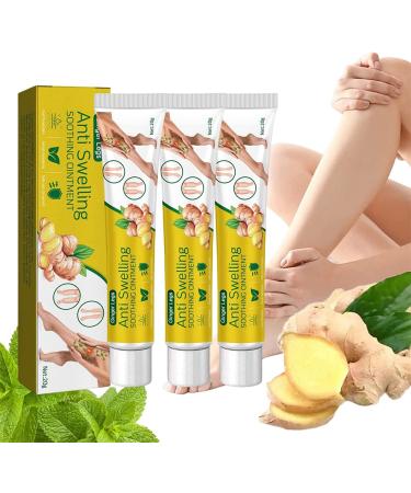 DUBUSH Ginger firming anti-cellulite cream for lymphatic drainage - Natural anti-swelling cream - Improves blood circulation - Relieves tired legs
