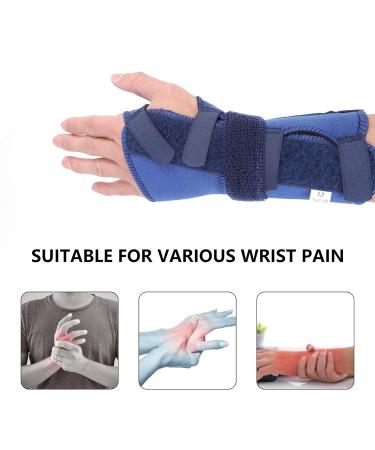 Buy Finger & Thumb Wrist Support Strap - Carpal Tunnel Brace - Adjustable Night Support - Fitness Fabric Brace - Blue for Left Hand - Buy Online on GoSupps.com