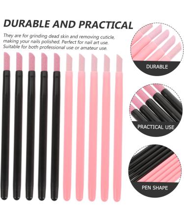 minkissy 2 Sets Nail Quartz Pen Manicure Nail Finger File Glass Nail Grinding File Nail File Cuticle Remover Nail Boards Nail Buffering File Manicure Files Pp Frosted Crystal - Buy Online on GoSupps.com