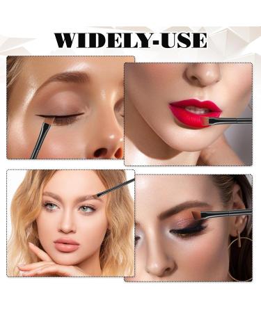 Prasacco 50 Pcs Angled Eyebrow Brushes - Portable Eyebrow Tint & Eyeshadow Blending Brush Set for Women & Girls | Premium Eye Makeup Tools - Buy Online on GoSupps.com