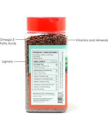 James Spices Inc. Flax Seeds - 215g Flax seeds -215g - Buy Online on GoSupps.com