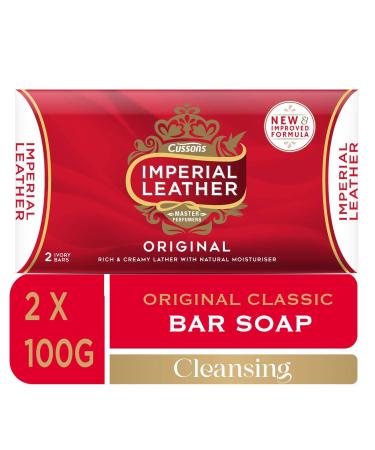 Imperial Leather Bar Soap Original Classic Cleansing Bar Gentle Skin Care Bulk Buy Pack of 9 x 2 bars (total 18 bars) Original 200 g (Pack of 9)
