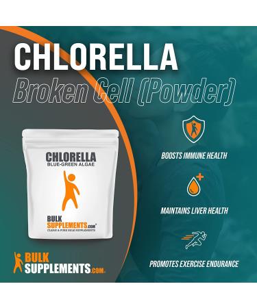 Chlorella Powder 500g - Green Superfood Chlorophyll Supplement | BulkSupplements - Buy Online on GoSupps.com