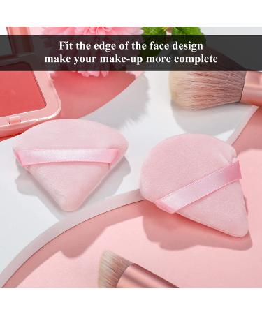 12 Pack Triangle Makeup Puff - Soft Powder Puffs for Loose & Mineral Foundation - Pink Cosmetic Tools - Buy Online on GoSupps.com
