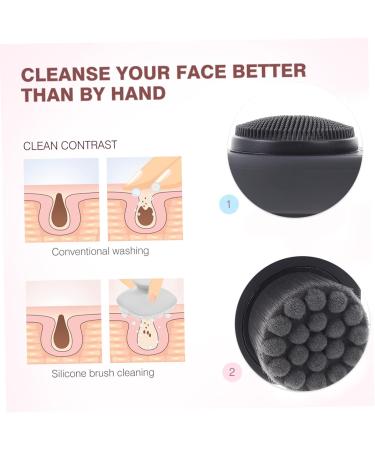 Healeved Cleansing Brush Facial Washing Brush Wash Face Brush Face Washing Brush Washing Face Brush Facial Cleaning Brush Cleaning Facial Brush Exfoliating Face Brush Women Face Brush - Buy Online on GoSupps.com