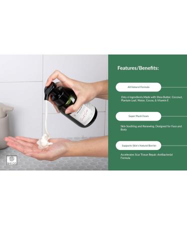 Secret Soap Natural Foaming Cleanser for Acne & Blemishes - 10oz Unscented Gentle Wash for All Skin Types with Shea Butter & Coconut Oil - Buy Online on GoSupps.com