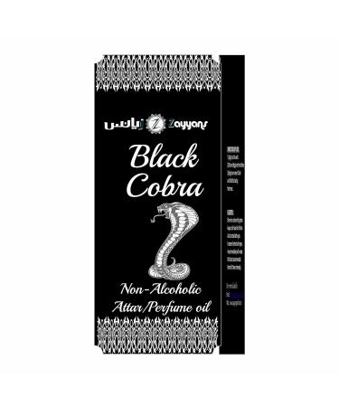 BLACK COBRA NON ALCOHOLI ATTAR/PERFUME OIL 3 ML 0.1 Fl Oz (Pack of 1)