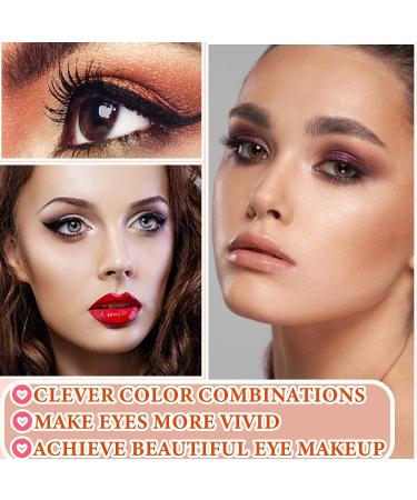 WENJLYJ 12 Color Naked Eyeshadow Palette - Professional Waterproof Smudge Proof Eye Shadow Kit for Women - Pearly Earth & Natural Shimmer Shades (B) - Buy Online on GoSupps.com