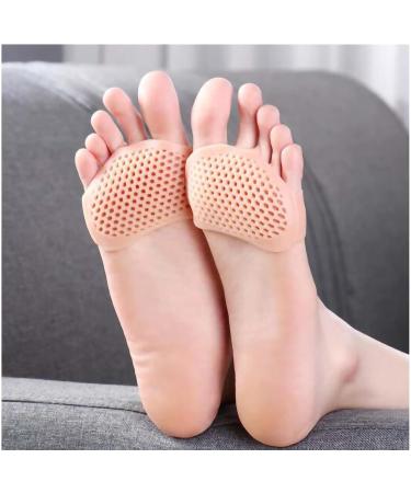 High Heel Insoles for Women | Silicone Gel Forefoot Pads for Blister Care & Pain Relief - 1 Pair Silica White - Buy Online on GoSupps.com