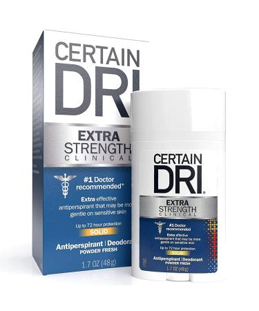 CERTAIN DRI Anti-Perspirant Solid 1.7 oz - Pack of 6 | Long-lasting Protection - Buy Online on GoSupps.com
