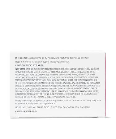 good.clean.goop beauty The Body Smoother Replenishing Cream | Hydrating Moisturizer for Dry Skin | Ceramides Cupuacu Butter & Avocado Oil | Fine Lines and Wrinkles Treatment | Cruelty-Free | 4 oz - Buy Online on GoSupps.com