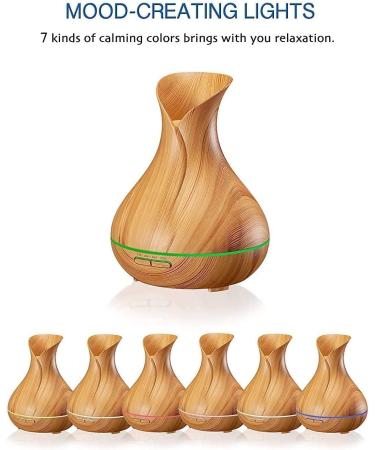 Apore Aroma Diffuser 550ml - Essential Oil Humidifier with Remote Control for Aromatherapy Adjustable Fog 7 Colors | International Shipping - Buy Online on GoSupps.com