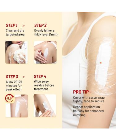 Numbing Cream Maximum Strength : 5% Lidocaine Topical Anesthetic - Extra Strength 5X Numbing with Menthol Arnica and Emu Oi 2oz/ 60g 2 Fl Oz - Buy Online on GoSupps.com