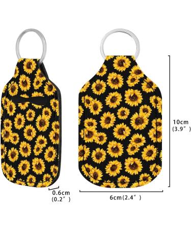 Dreaweet Hand Sanitizer Bottle Holder Keychains for Women Girls - 3 Pcs Travel Size Sleeve Set - Chapstick Holder - Cow Design - Buy Online on GoSupps.com