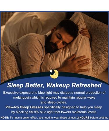 Sleep Glasses Blue Light Glasses Dual AR - 53 Millimeters - Black - Buy Online on GoSupps.com