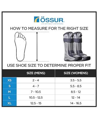 Ossur Rebound Air Walker Boot with Adjustable Straps  Air Pump  and Rocker Bottom for Ankle Injuries - Large Size - Buy Online on GoSupps.com
