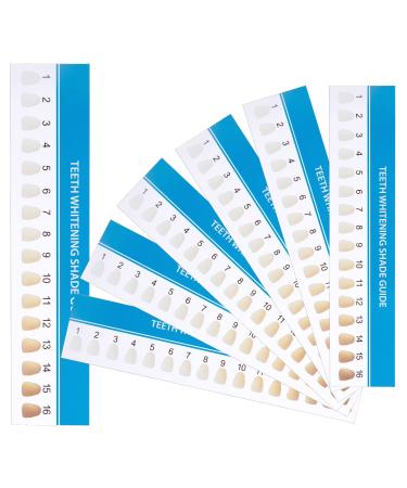 LVCHEN 25PCS Teeth Whitening Shade Guide - 16 Colors Tooth Bleaching Shade Chart for Professional or Household
