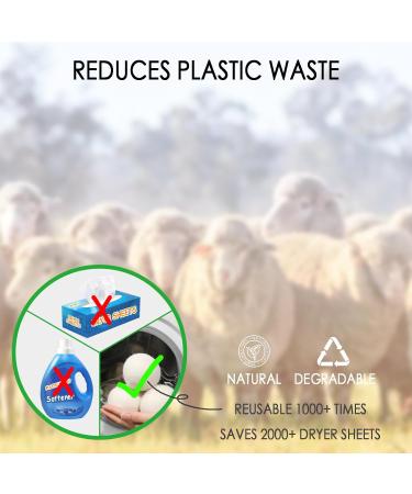 Buy XL Wool Dryer Balls - 3 Count Reusable Natural Fabric Softener for Eco-Friendly Laundry | Essential Oils & Lint Removal - Buy Online on GoSupps.com