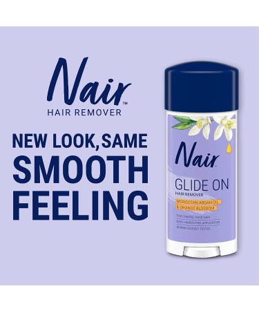 Nair Hair Remover Glides Away Cream 3.3 oz - Smooth Hair Removal (Pack of 1) - Buy Online on GoSupps.com