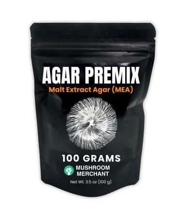 Malt Extract Agar (MEA) Premix (100 Grams) | MEA Premix Makes 100 Agar Plates | Agar Premix for Mushroom Mycelium | Make Agar Petri Dishes for Mycology