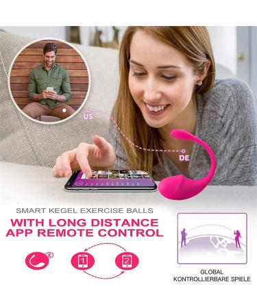 Women s Silicone Pelvic Floor Muscle Exerciser - Waterproof Bladder Control Trainer with APP Remote - Rechargeable Rose Red - Buy Online on GoSupps.com