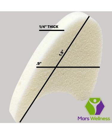 Mars Wellness Full Foam Toe Separators - 1/4 Inch Toe Spacers for Corns, Blisters, Hammer Toe Relief - Bulk Pack of 50 Toe Pads - Buy Online on GoSupps.com