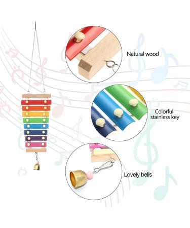 7-Pack Chicken Toys Set: Xylophone, Bridge Swing, Mirror, Pecking Toys & Vegetable Feeder for Coop - Buy Online on GoSupps.com