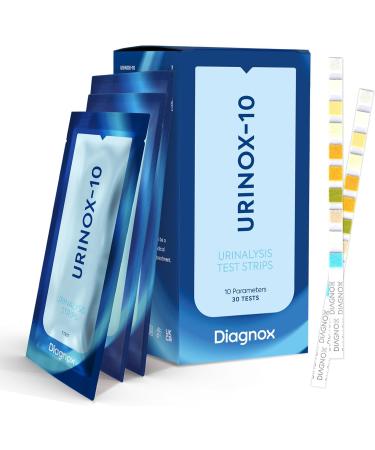 Multi-Parameter Urine Test Strips for Urinary Tract Infection (UTI) | Individually Packed Clinically Tested with Mobile App | 30 Pack