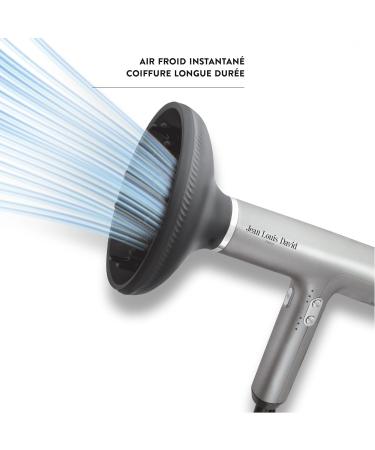 JeanLouis David New generation hair dryer Ultra Compact BLDC Digital Motor 3 magnetic accessories Curling bristles Professional hair styling Optimal drying - Buy Online on GoSupps.com