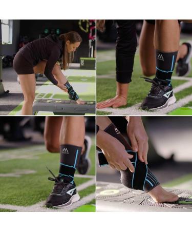 Med-Fit Stride-Flex Ankle Support with 3D Fabric Technology - Small Blue 1 - Buy Online on GoSupps.com