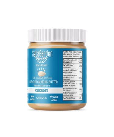 Buy Almondmus Blanched Almond Butter 1kg - Salt-Free Unsweetened Gluten-Free Vegan Paleo | Seba Garden - Buy Online on GoSupps.com