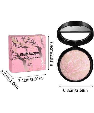  G n rique Makeup Face Powder Waterproof Oil Control Powder Marble Powder Palette Pearlescent Buildable Powder Foundation Long-Lasting Face Powder Powder Foundation for Women Oil Control Powder Foundation - Buy Online on GoSupps.com