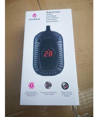 Juliaqua Aquarium Heater | Outer Thermostatic Heating Element for Fresh Water Aquariums 20L-50L | 25W/50W/100W/150W (100W) | Ideal for Fish & Turtles - Buy Online on GoSupps.com