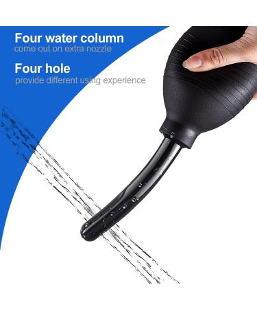 310ml Anal Douche Enema Bulb with Storage Bag - Vaginal Cleaner for Men and Women (Black) - Buy Online on GoSupps.com